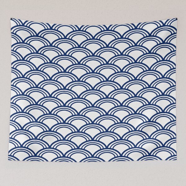 Item preview, Royal Blue Seigaiha Pattern designed and sold by KarinaI.
