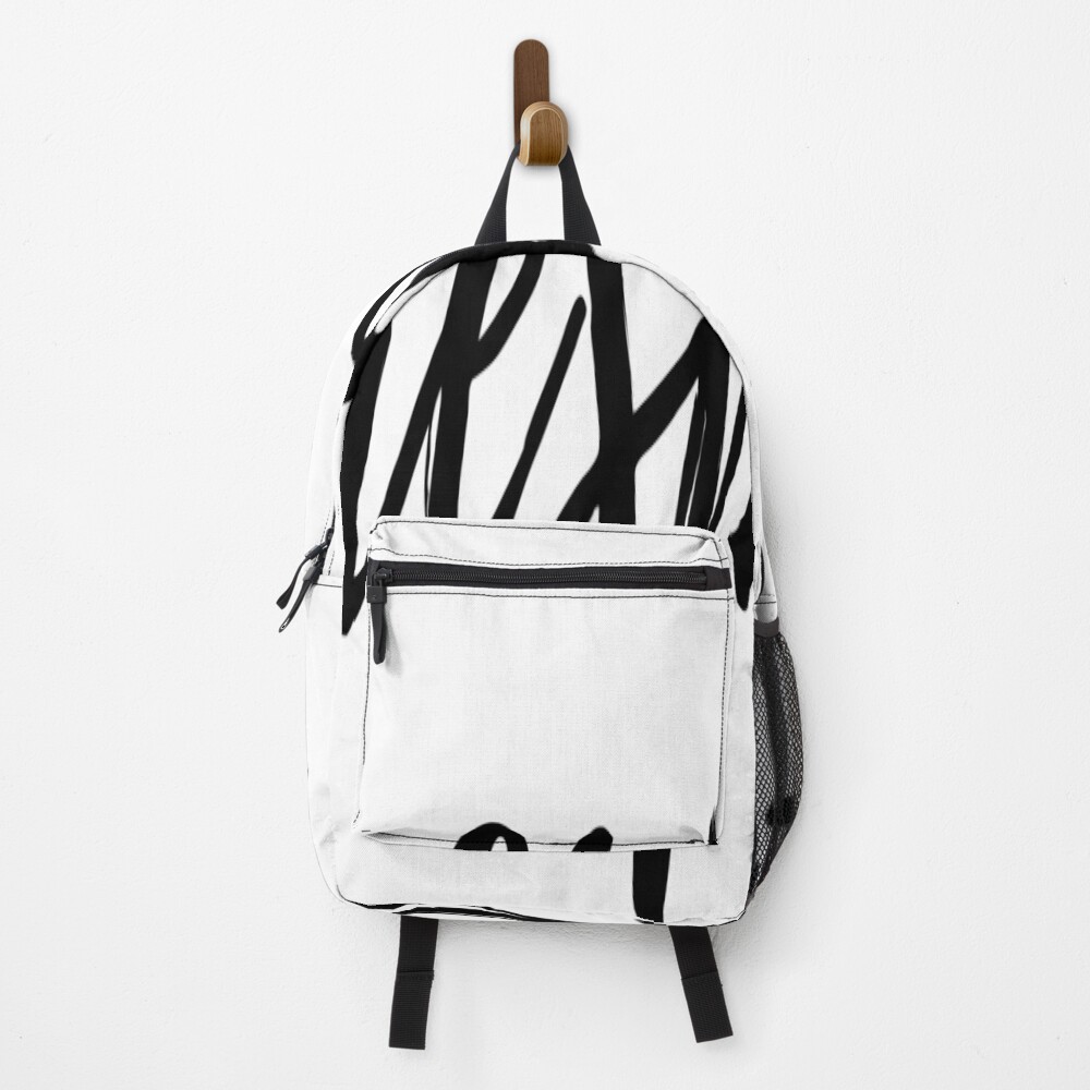 Respect on a backpack