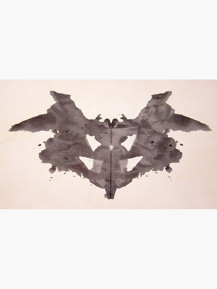 Psychology. Inkblot, first blot, Rorschach, inkblot test. by TOMSREDBUBBLE
