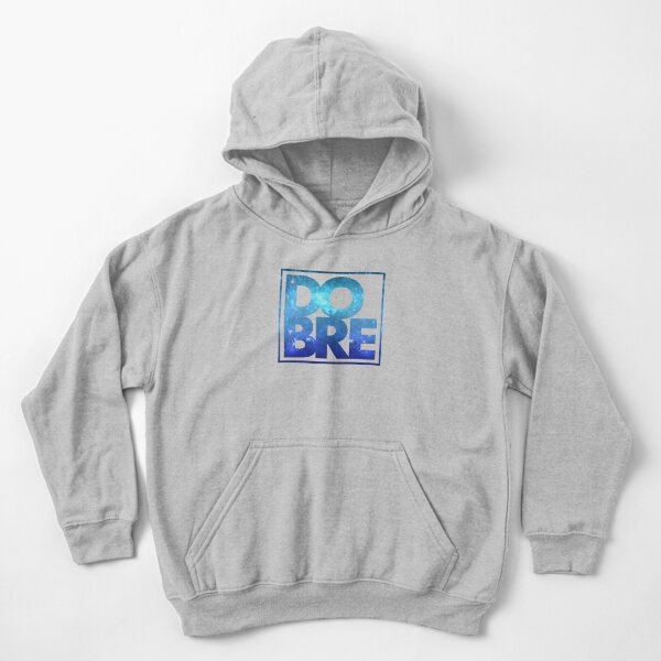 DOBRE Blue Galaxy Logo Kids Pullover Hoodie