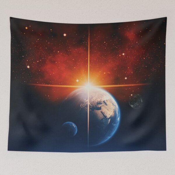 Item preview, The Earth Orbits the Earth Sunrise High Res Print designed and sold by PODLizardWizard.