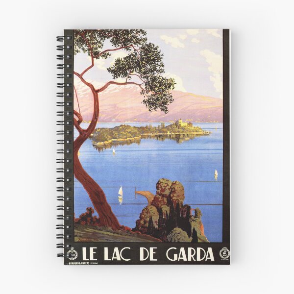 Item preview, LE LAC DE GARDA Lake Italy Tourism Advertisement Vintage Travel designed and sold by retroposters.