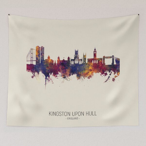 Item preview, Kingston upon Hull England Skyline designed and sold by ArtPrints.