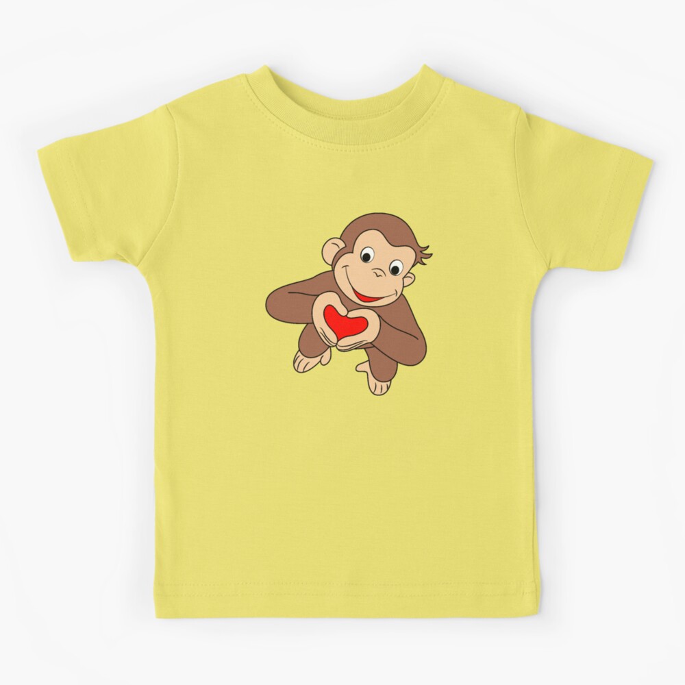 Curious George Is All Heart Kids T-Shirt