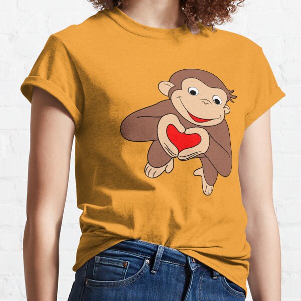 Curious George Is All Heart Classic T-Shirt