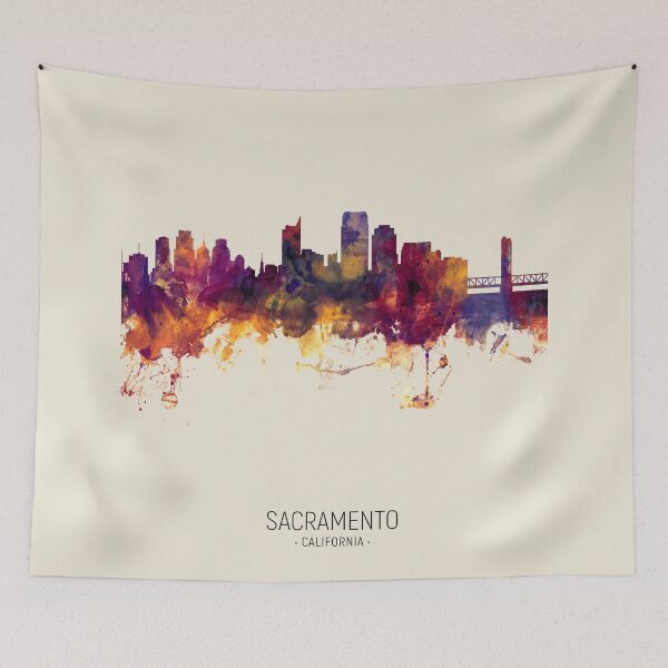 Item preview, Sacramento California Skyline designed and sold by ArtPrints.