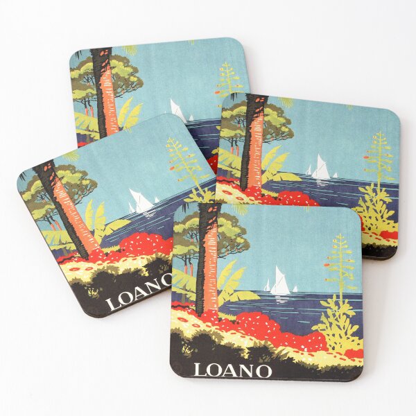 Item preview, LOANO ITALY Liguria Seaside Tourism Advertisement Vintage Italian Travel designed and sold by retroposters.