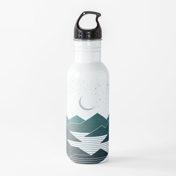 Between The Mountains And The Stars Water Bottle