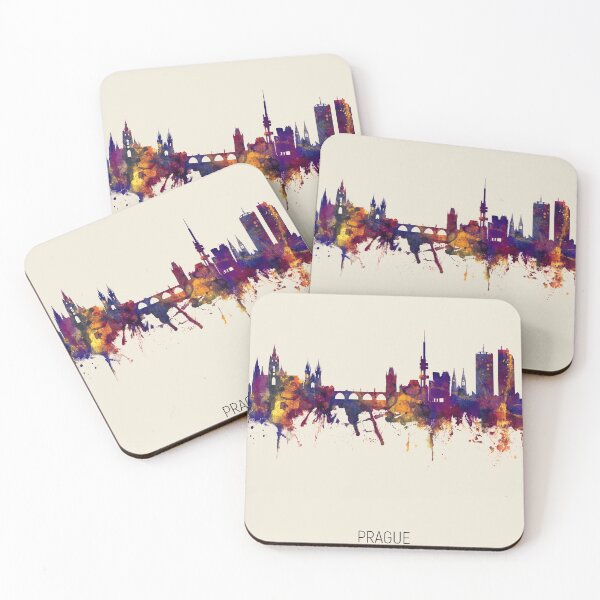 Item preview, Prague (Praha) Czech Republic Skyline designed and sold by ArtPrints.