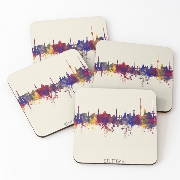 Item preview, Stuttgart Germany Skyline designed and sold by ArtPrints.