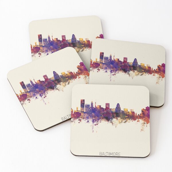 Item preview, Baltimore Maryland Skyline designed and sold by ArtPrints.
