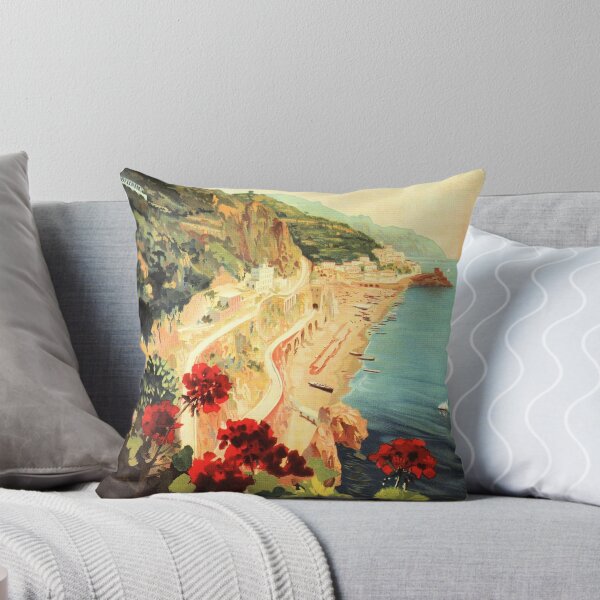 Item preview, AMALFI COAST SALERNO ITALY Vintage Tourism Retro Italian Travel designed and sold by retroposters.