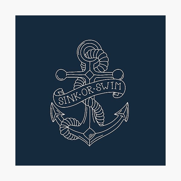 Item preview, Vintage Anchor Tattoo designed and sold by ValentinaHramov.