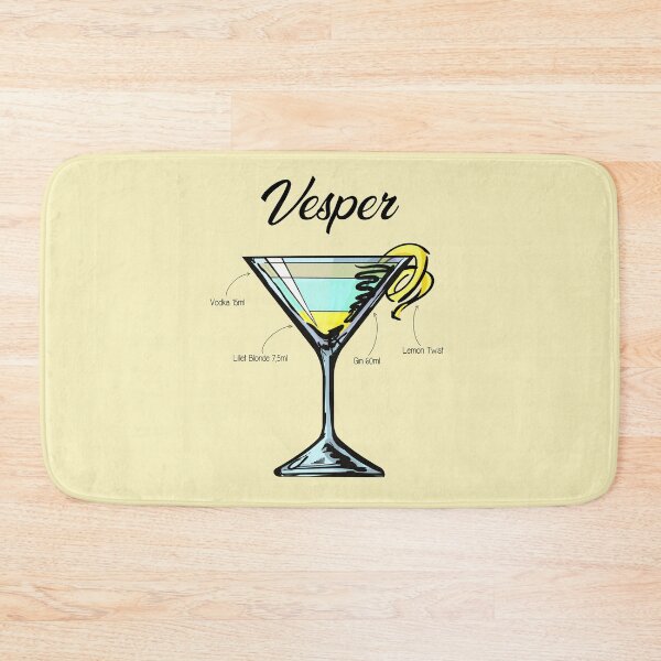 Item preview, Vesper Cocktail Recipe designed and sold by HuckleberryArts.