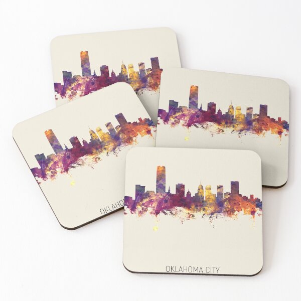 Aperçu de l'œuvre Oklahoma City Skyline créée et vendue par ArtPrints.