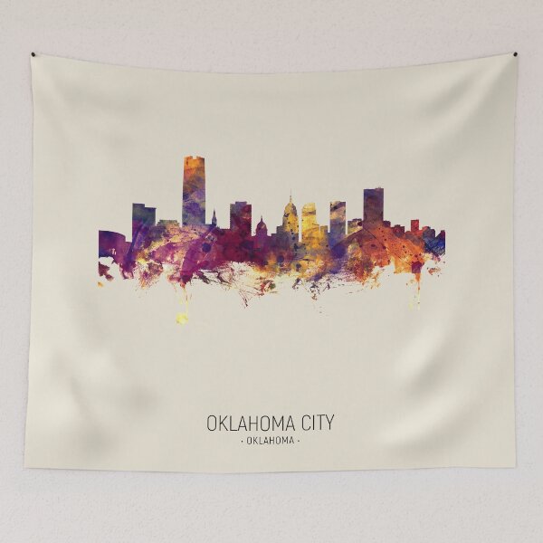 Aperçu de l'œuvre Oklahoma City Skyline créée et vendue par ArtPrints.
