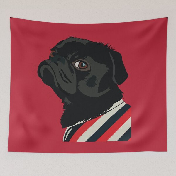 Item preview, Pug in a Sweater designed and sold by KCPetPortraits.