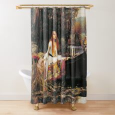 The Lady of Shalott, John William Waterhouse. Shower Curtain