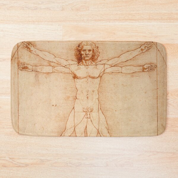Item preview, Hombre de Vitruvio - Leonardo da Vinci Las proporciones del cuerpo humano designed and sold by Bebichic.
