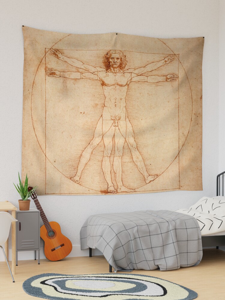 Vitruvian best sale man tapestry