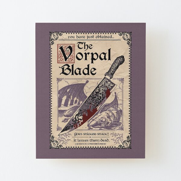 The Vorpal Blade (Alice Madness Returns) Wood Mounted Print