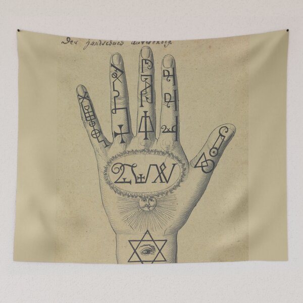 Item preview, Hand Compendium Of Demonology and Magic Occult art designed and sold by Bebichic.