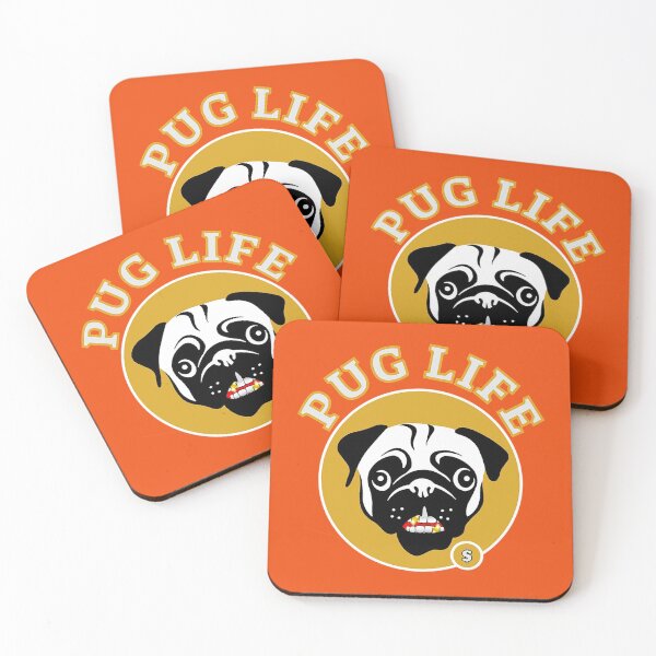 Item preview, Pugs Dog Life - Pug Dog Lover - Pug t shirt - Fun Pugs T shirt - Funny Pug t-shirt - Pug Breeder - Cute Pugs designed and sold by happygiftideas.