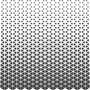 Artwork thumbnail, Halftone Triangle Pattern by Melikar