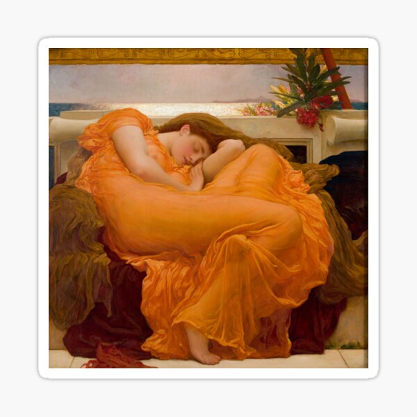 Flaming June. 1895. Frederic Leighton. Sticker