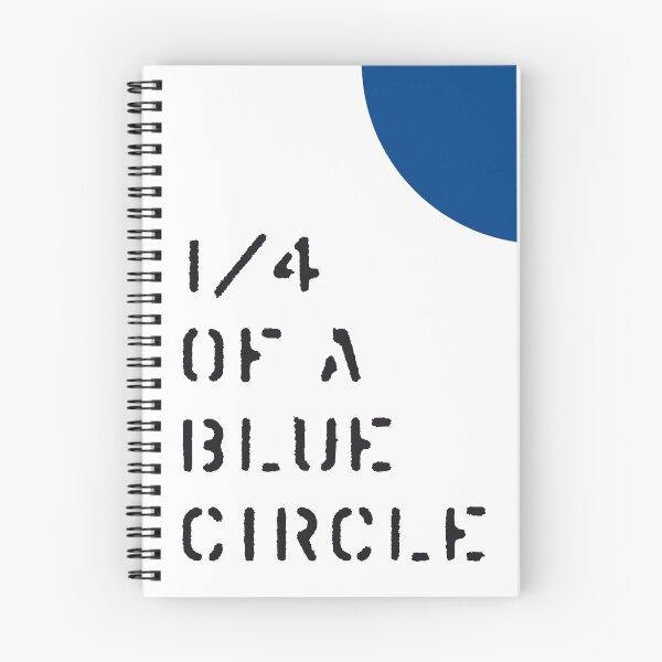 Artikelvorschau, 1/4 eines blauen Kreises entworfen und verkauft von Hell-Prints.