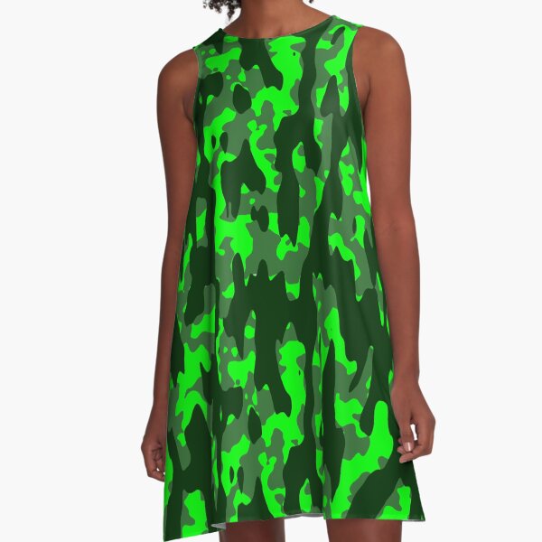 Camo A-Line Dress