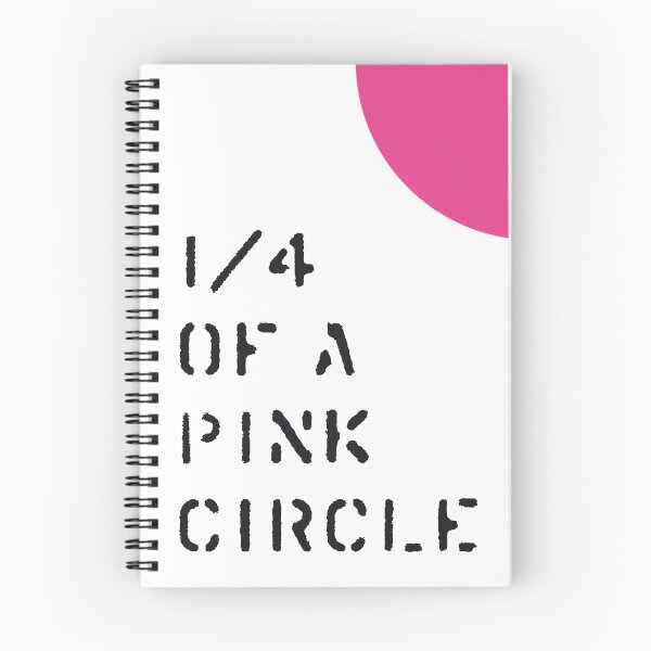 Artikelvorschau, 1/4 eines rosa Kreises entworfen und verkauft von Hell-Prints.