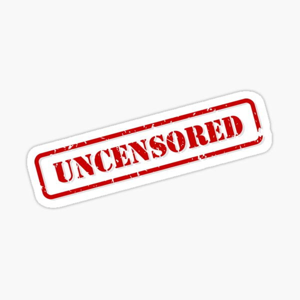 Uncensored Stamp Sticker