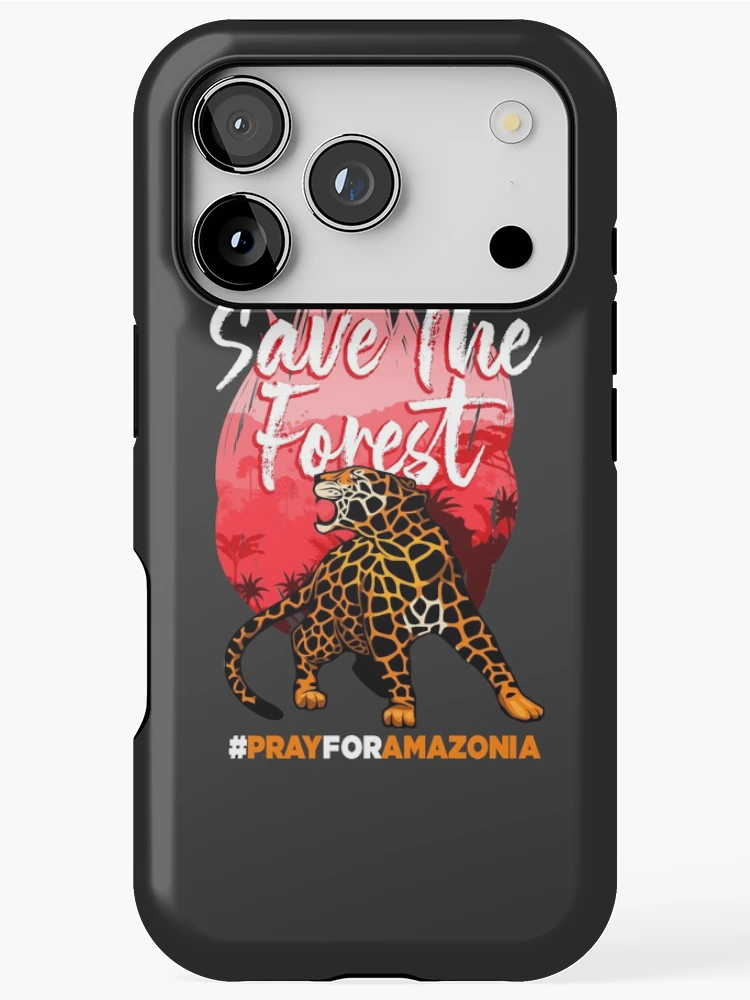 Thumbnail 1 of 4, iPhone Case, Save the Forest designed and sold by RafaRodrix.