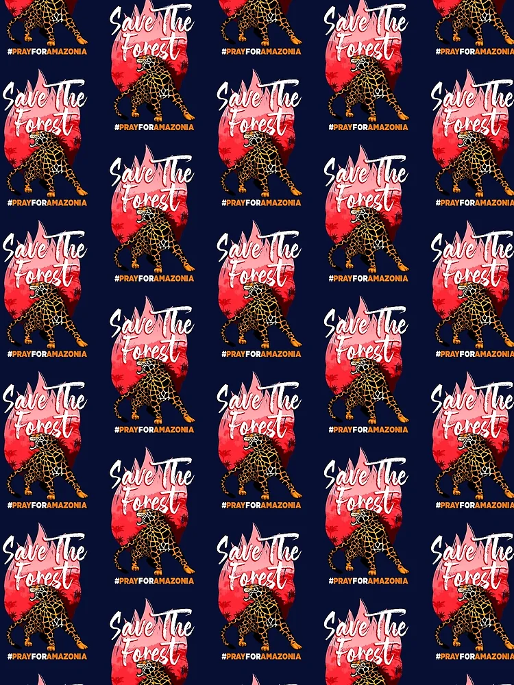 Thumbnail 3 of 3, Scarf, Save the Forest designed and sold by RafaRodrix.