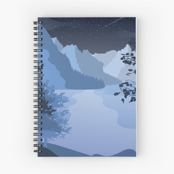Item preview, 2D  Night Winter Landscape designed and sold by Bluecherryuk.