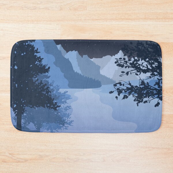 Item preview, 2D  Night Winter Landscape designed and sold by Bluecherryuk.