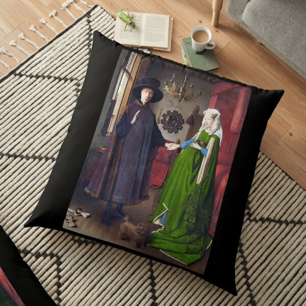 Portrait d'Arnolfini. Jan van Eyck. Coussin de sol