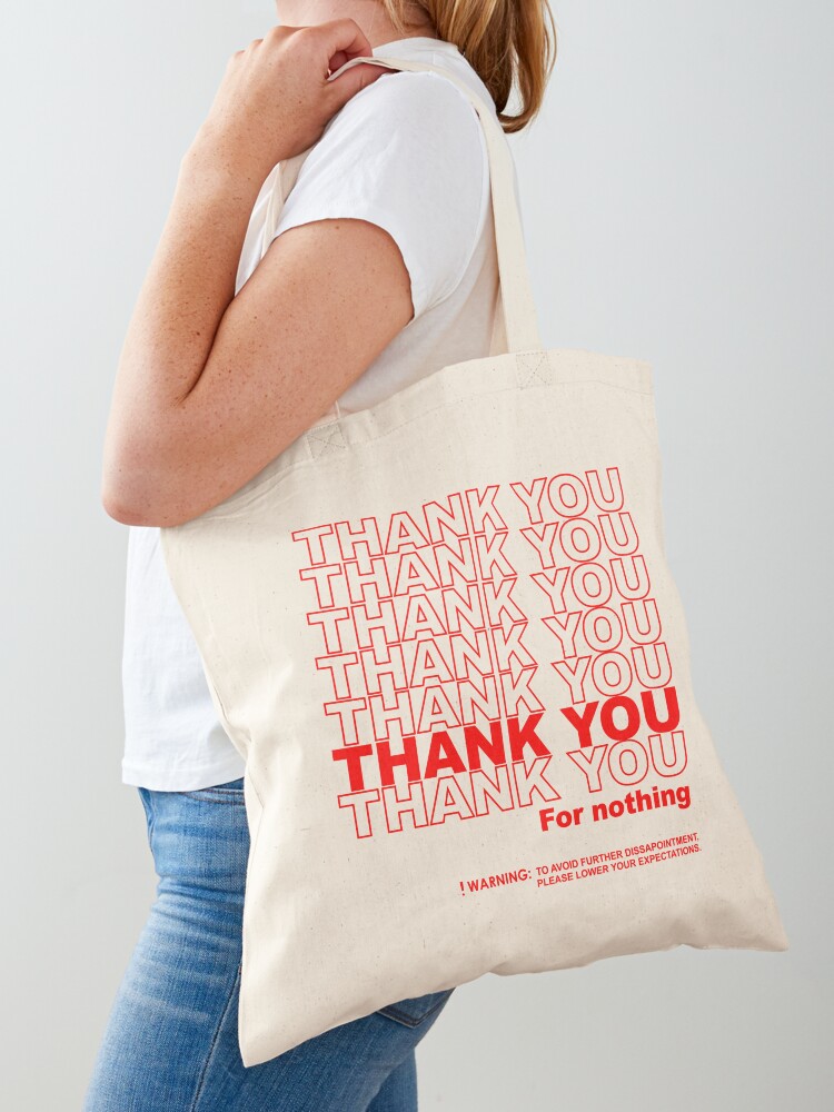 Thank You Rose Reusable Shopping Bag