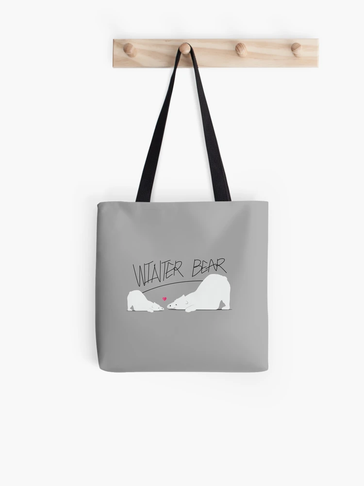 BTS V TAEHYUNG Winter Bear Vante Tote Bag Merch Kpop Bangtan