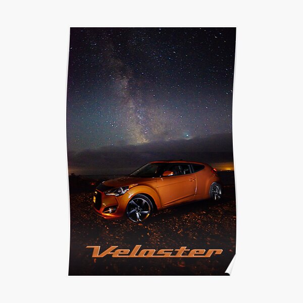 Hyundai veloster under Milky Way Poster