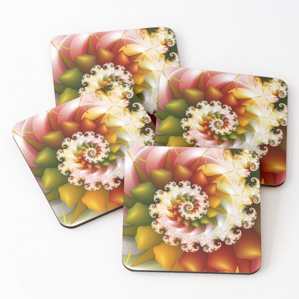 Item preview, Colourful Spinning Floral Abstract designed and sold by pinkal.