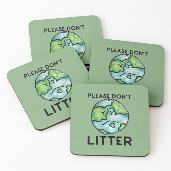 Item preview, Please Don't Litter Earth Day love designed and sold by FrictionMaxxing.