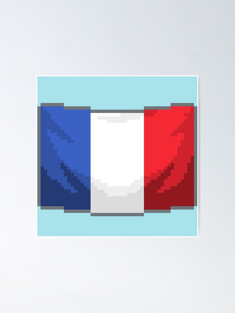 Pixel French Flag Pixel French Flag