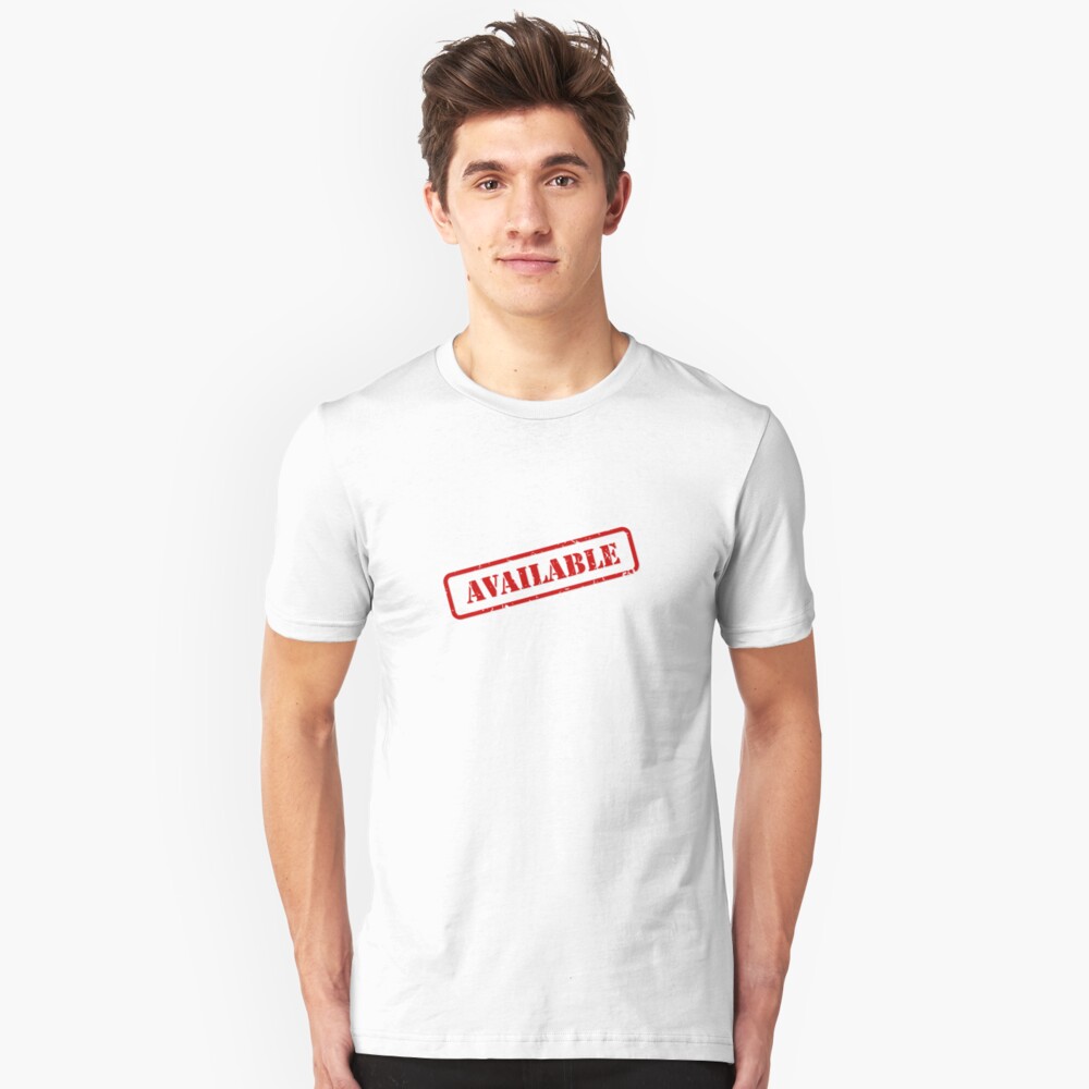 Available stamp Slim Fit T-Shirt