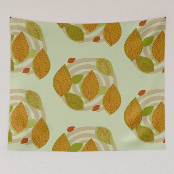 Item preview, Looking to Fall Green Pattern designed and sold by GrimalkinStudio.