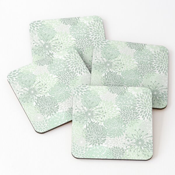 Item preview, Abstract Green Floral Garden Pattern designed and sold by meggydesigns.