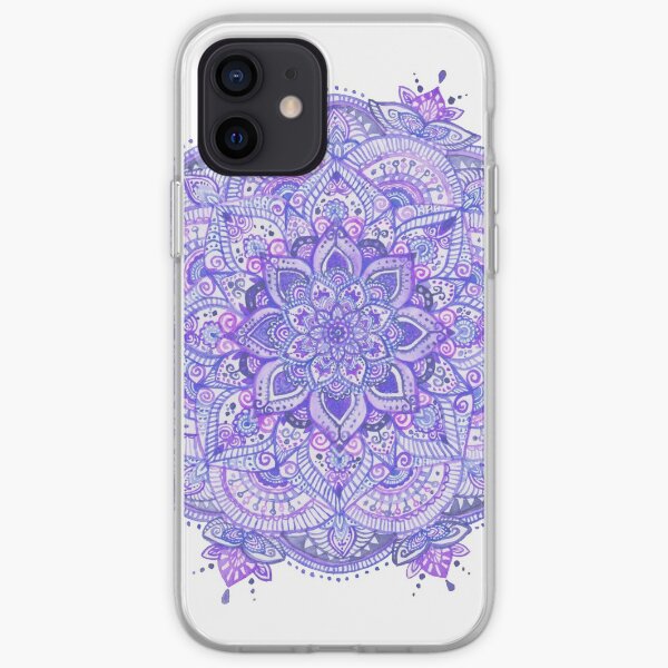 Watercolour Mandala Purple iPhone Soft Case