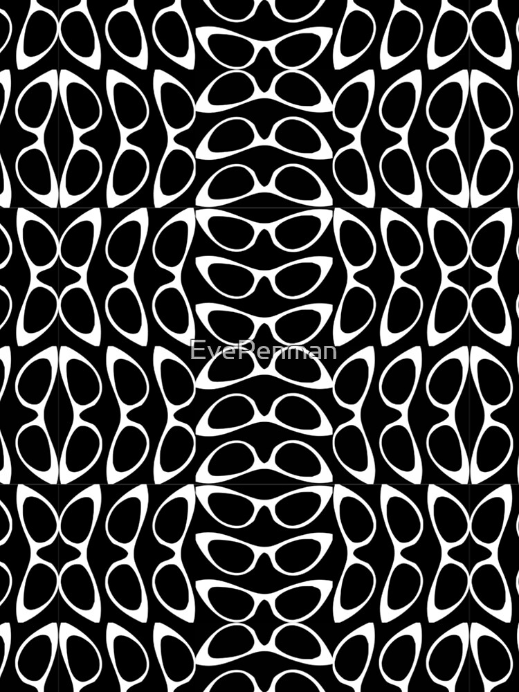 Crazy Sassy Cool Cat Eyes Black & White by EvePenman