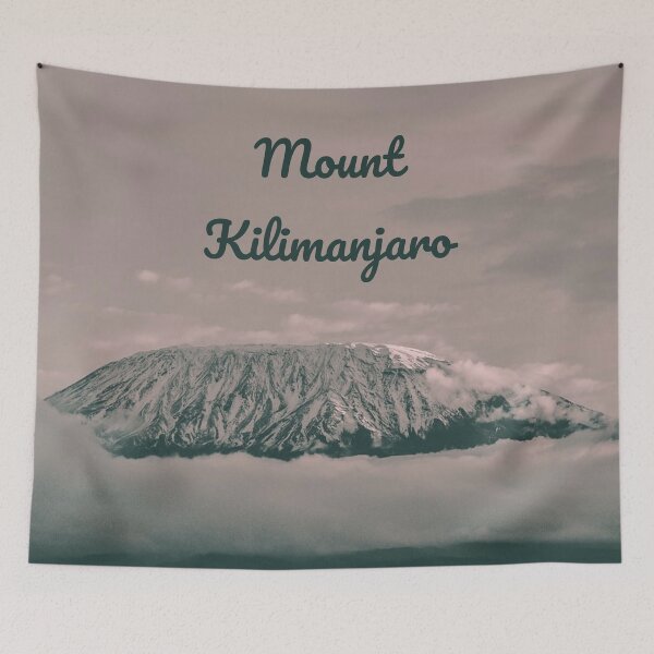 Item preview, Mount Kilimanjaro snow caped Volcano in Tanzania Africa designed and sold by mwagie.